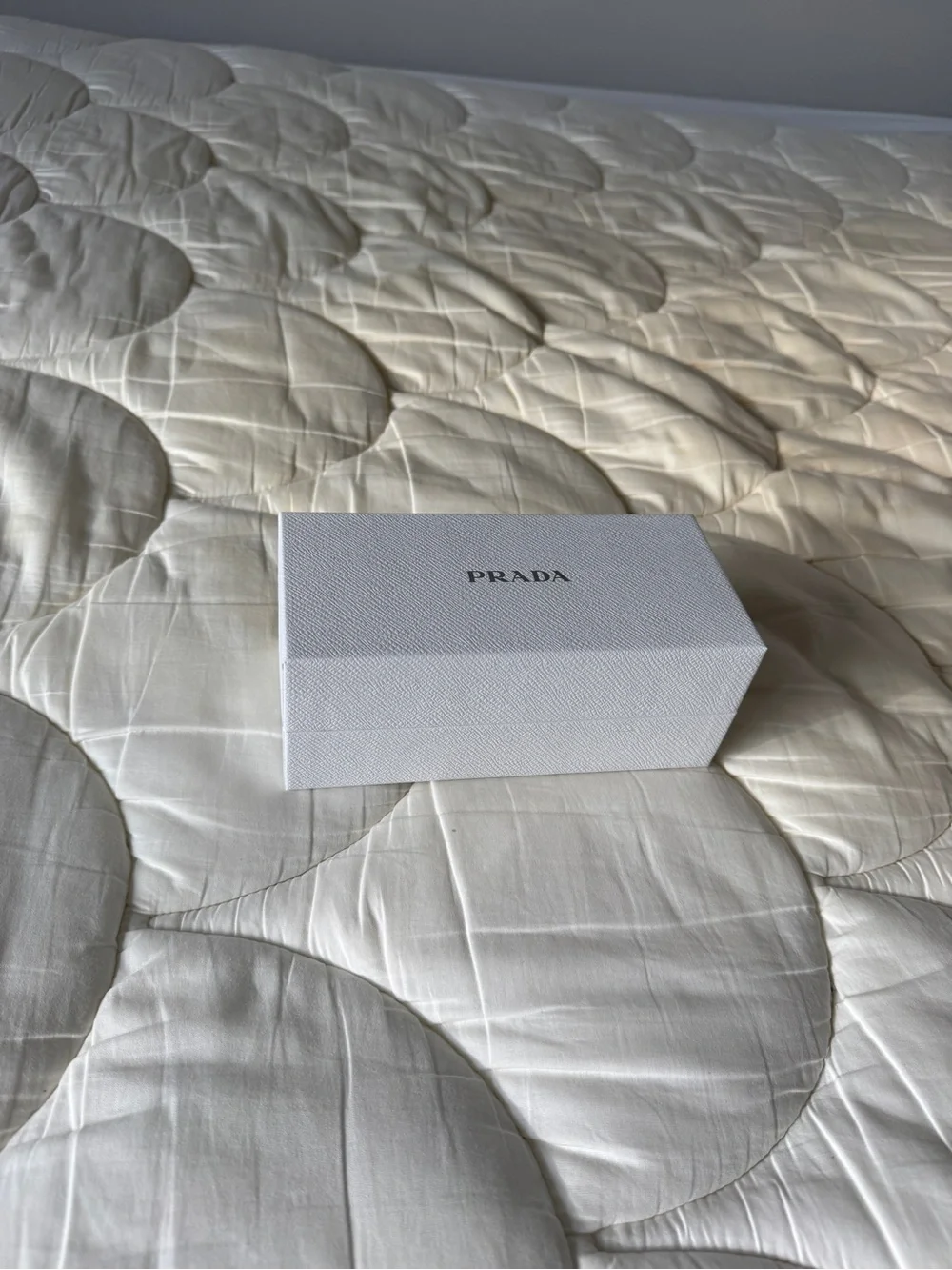PRADA White Logo Glasses Sunglasses Gift Box - Sleek Designer Packaging